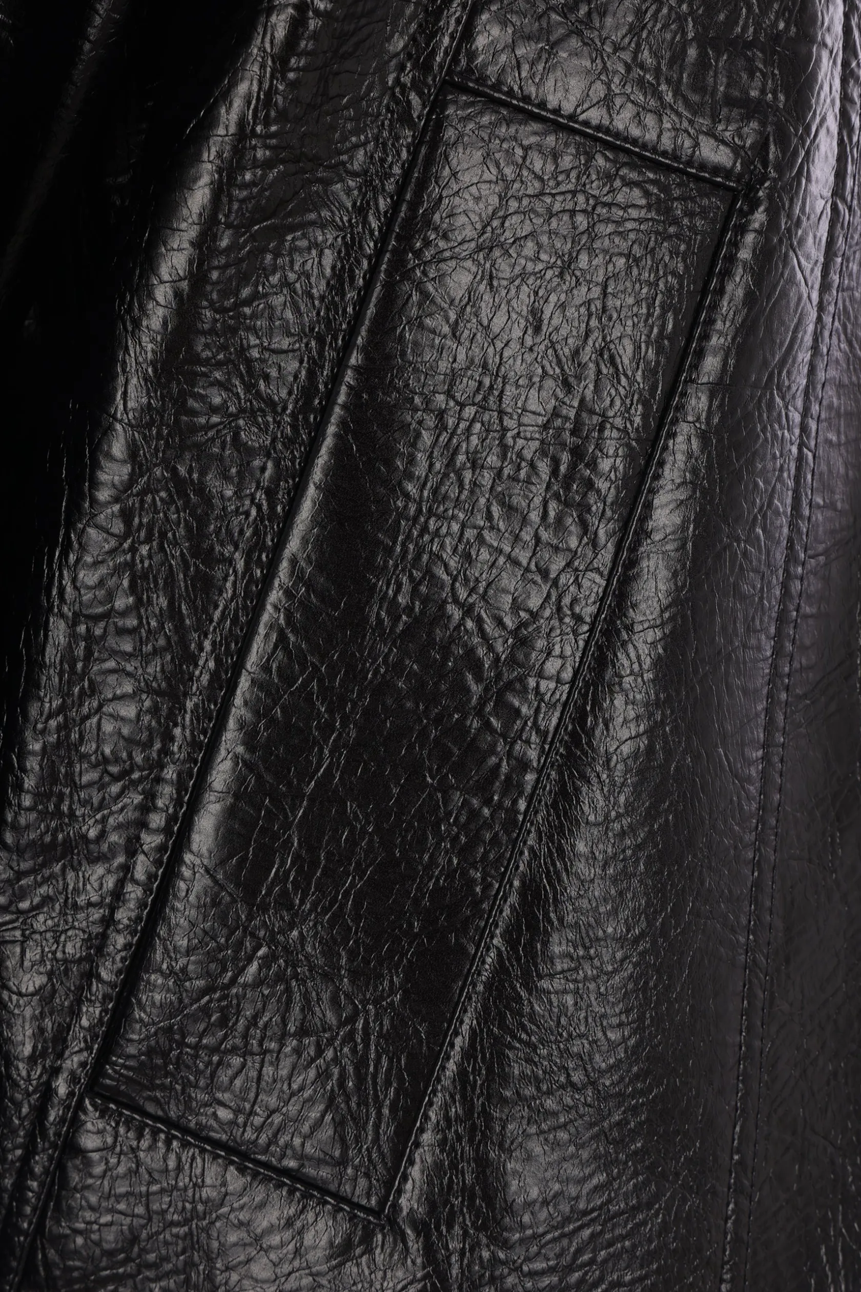 Capispalla>SÉFR giubbotto full-zip Duke in ecopelle Nero