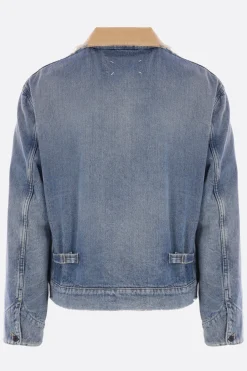 Capispalla>MAISON MARGIELA giubbotto full-zip in denim Blu