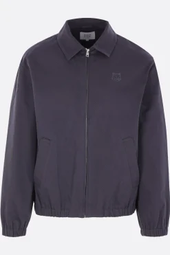 Capispalla>MAISON KITSUNÉ giubbotto full-zip in gabardine Viola