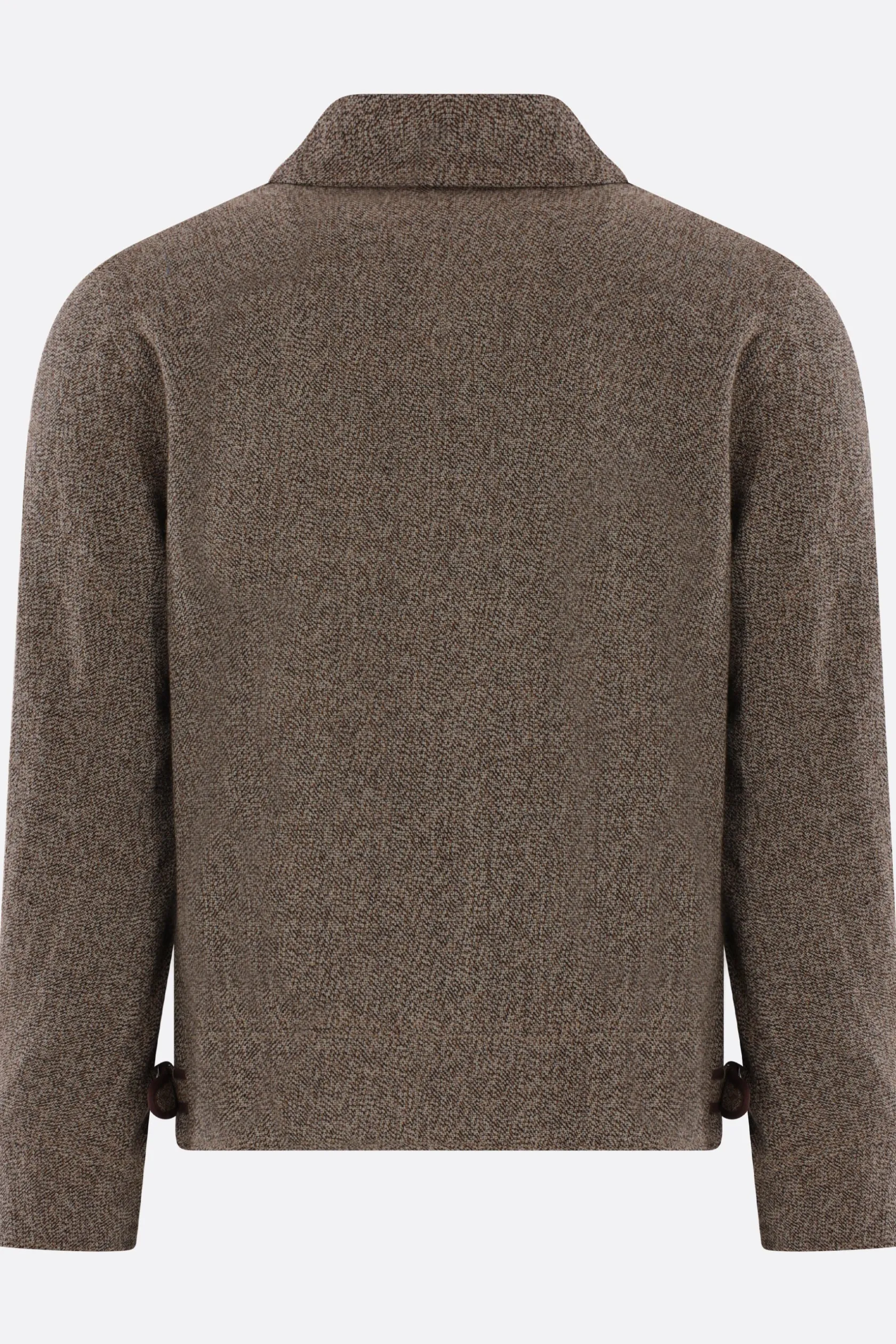Capispalla>TAIGA TAKAHASHI giubbotto full-zip in lana Marrone