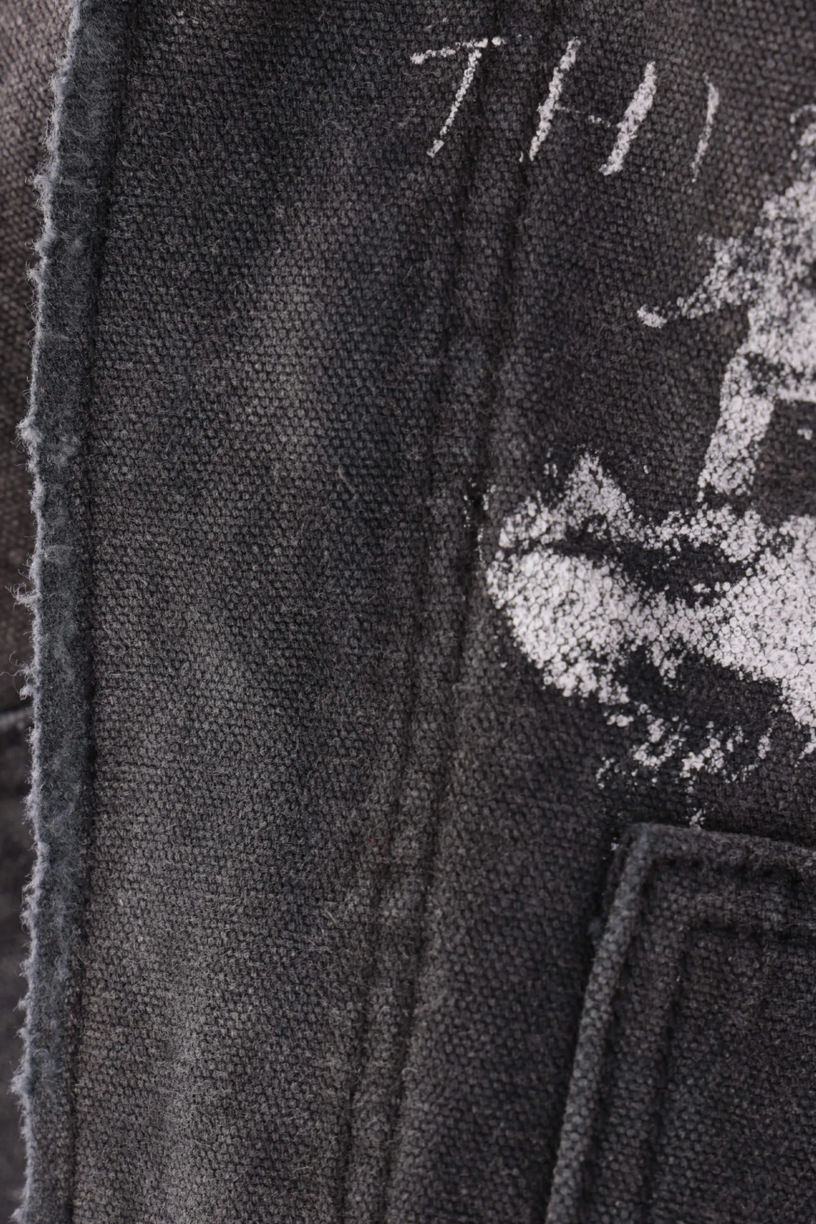 Capispalla>ENFANTS RICHES DEPRIMES giubbotto imbottito Chore in canvas distressed Nero