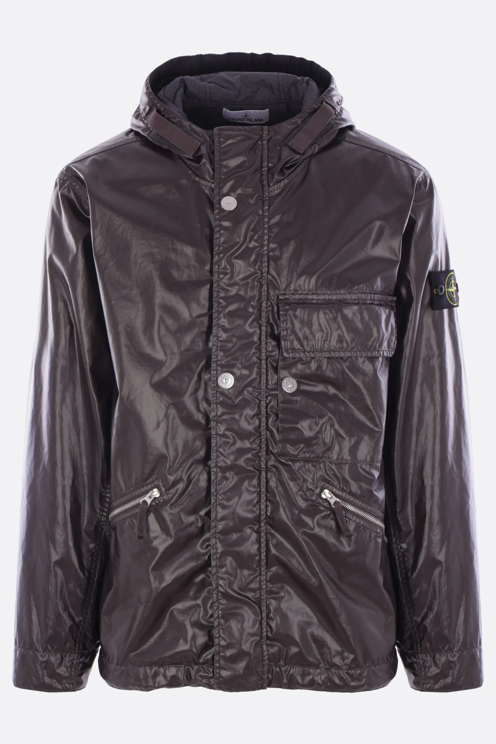 Capispalla>STONE ISLAND giubbotto imbottito in Mussola Gommata-TC Grigio