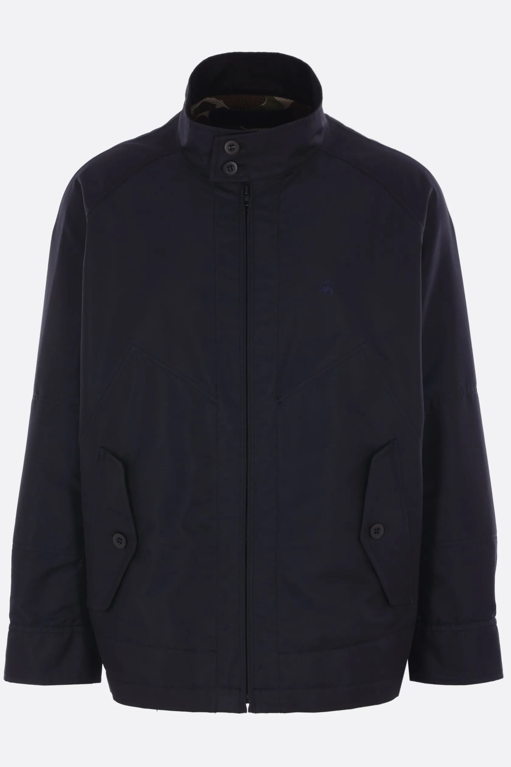 Capispalla>JUNYA WATANABE MAN giubbotto in cotone tecnico con ricamo Blu