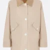 Capispalla>THOM BROWNE giubbotto in cotone tecnico Marrone