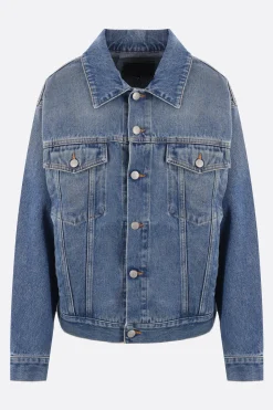 Capispalla>MM6 giubbotto in denim con cut-out Blu