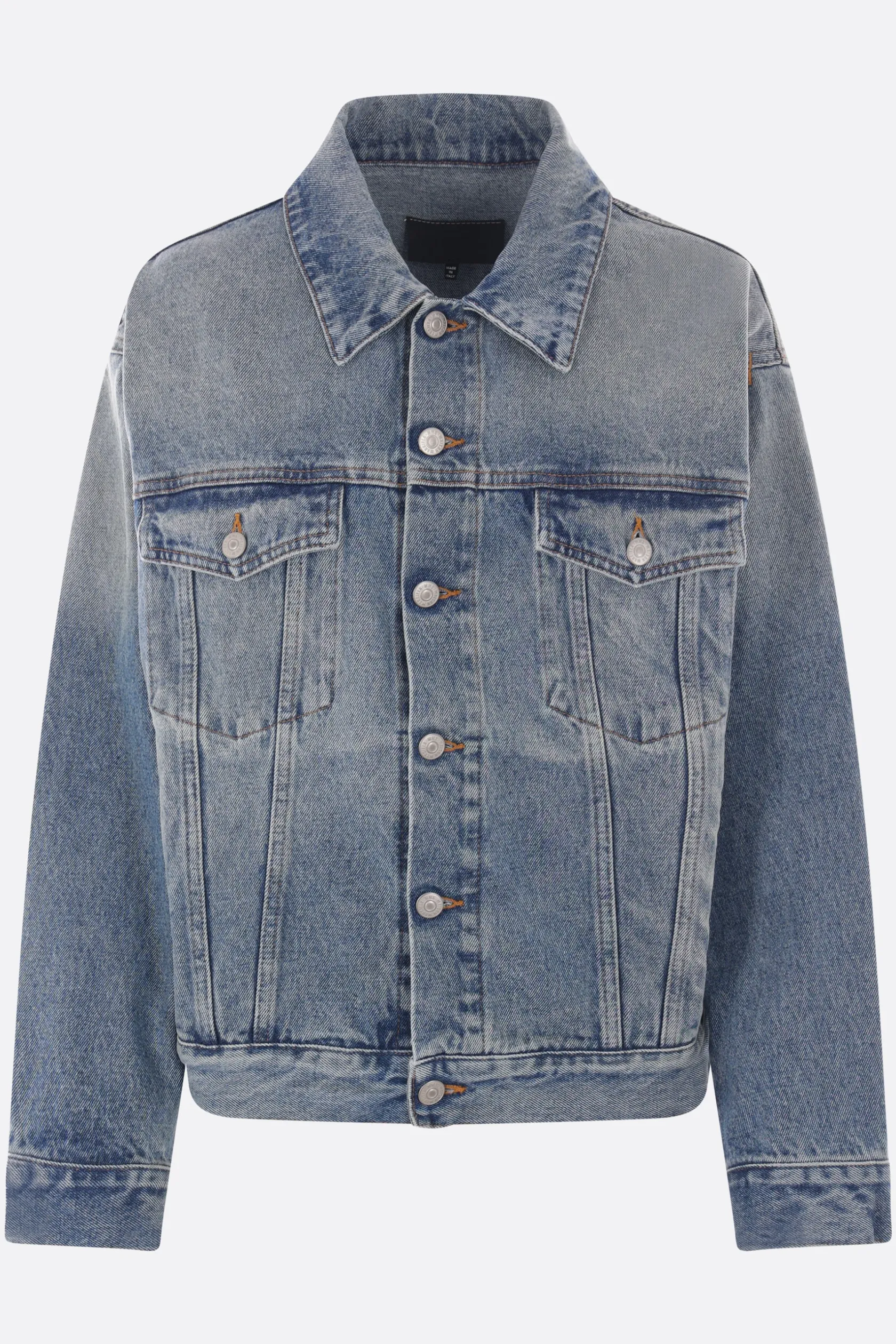 Capispalla>MM6 giubbotto in denim con cut-out Blu
