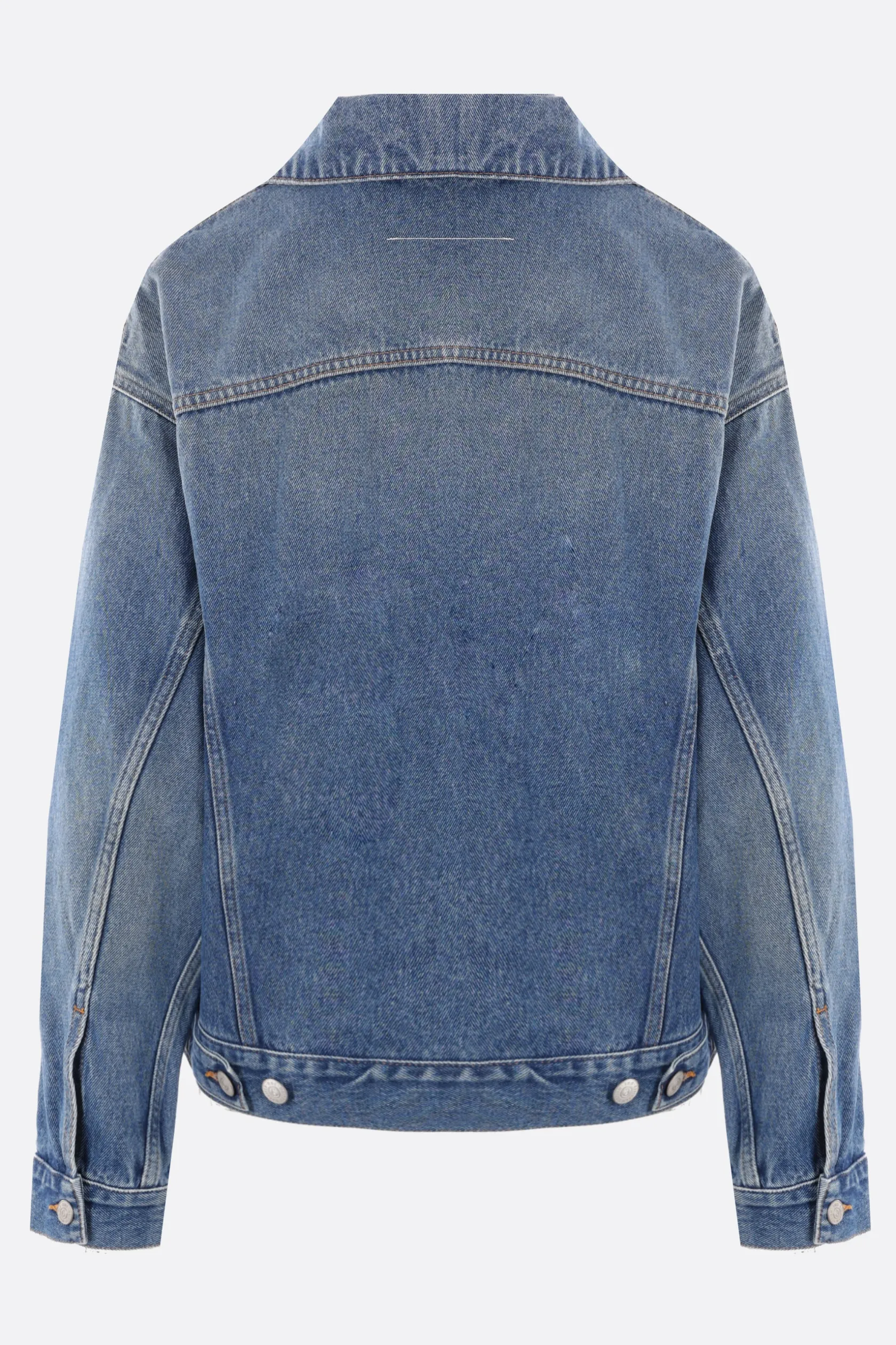 Capispalla>MM6 giubbotto in denim con cut-out Blu