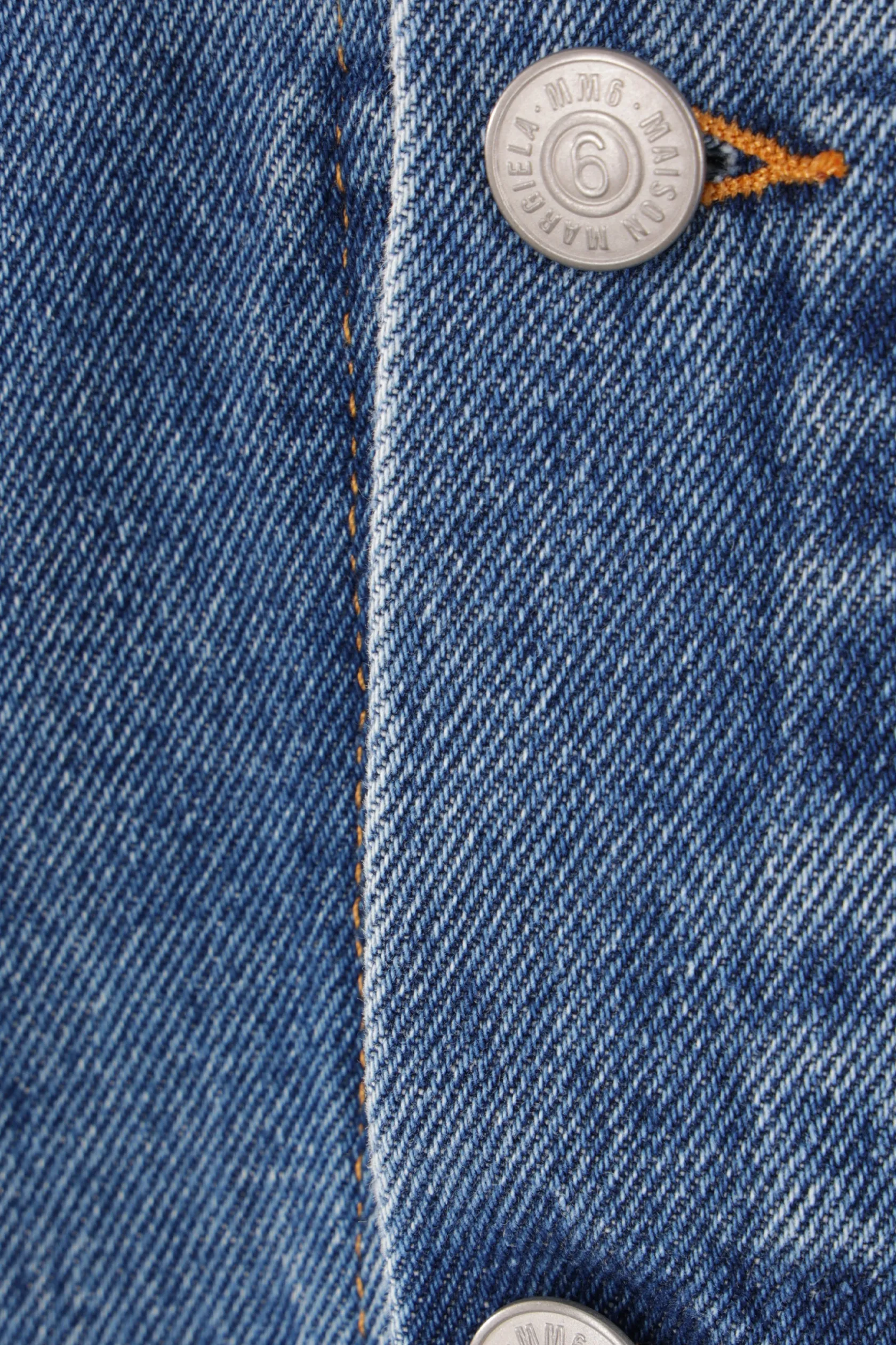 Capispalla>MM6 giubbotto in denim con cut-out Blu