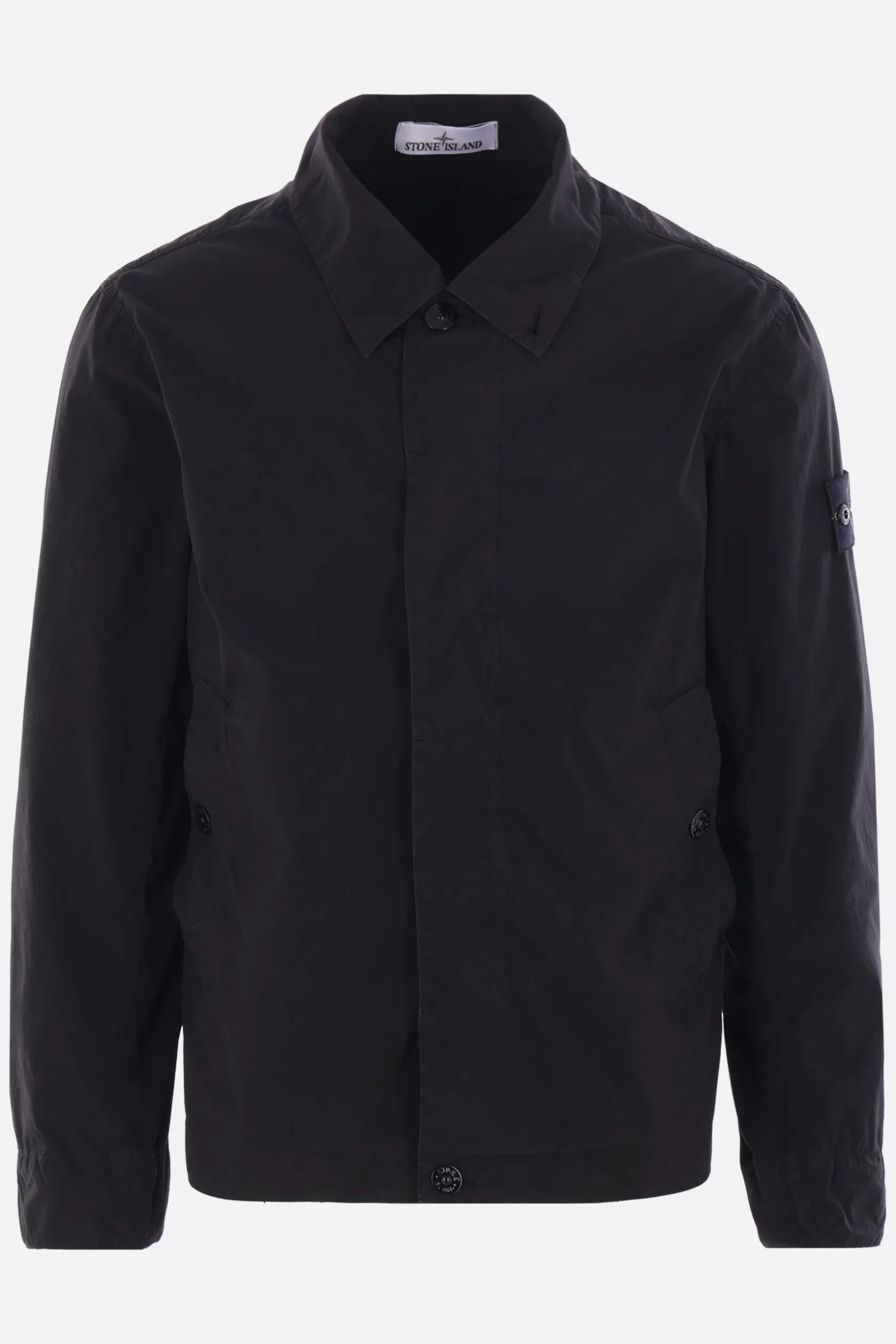 Capispalla>STONE ISLAND giubbotto in Light Compact Touch Poly-TC Nero