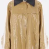 Capispalla>JIL SANDER giubbotto in lino resinato Neutro