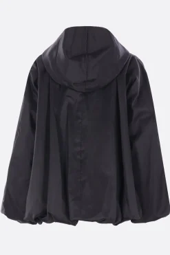 Capispalla>NOIR KEI NINOMIYA giubbotto in nylon con cappuccio Nero