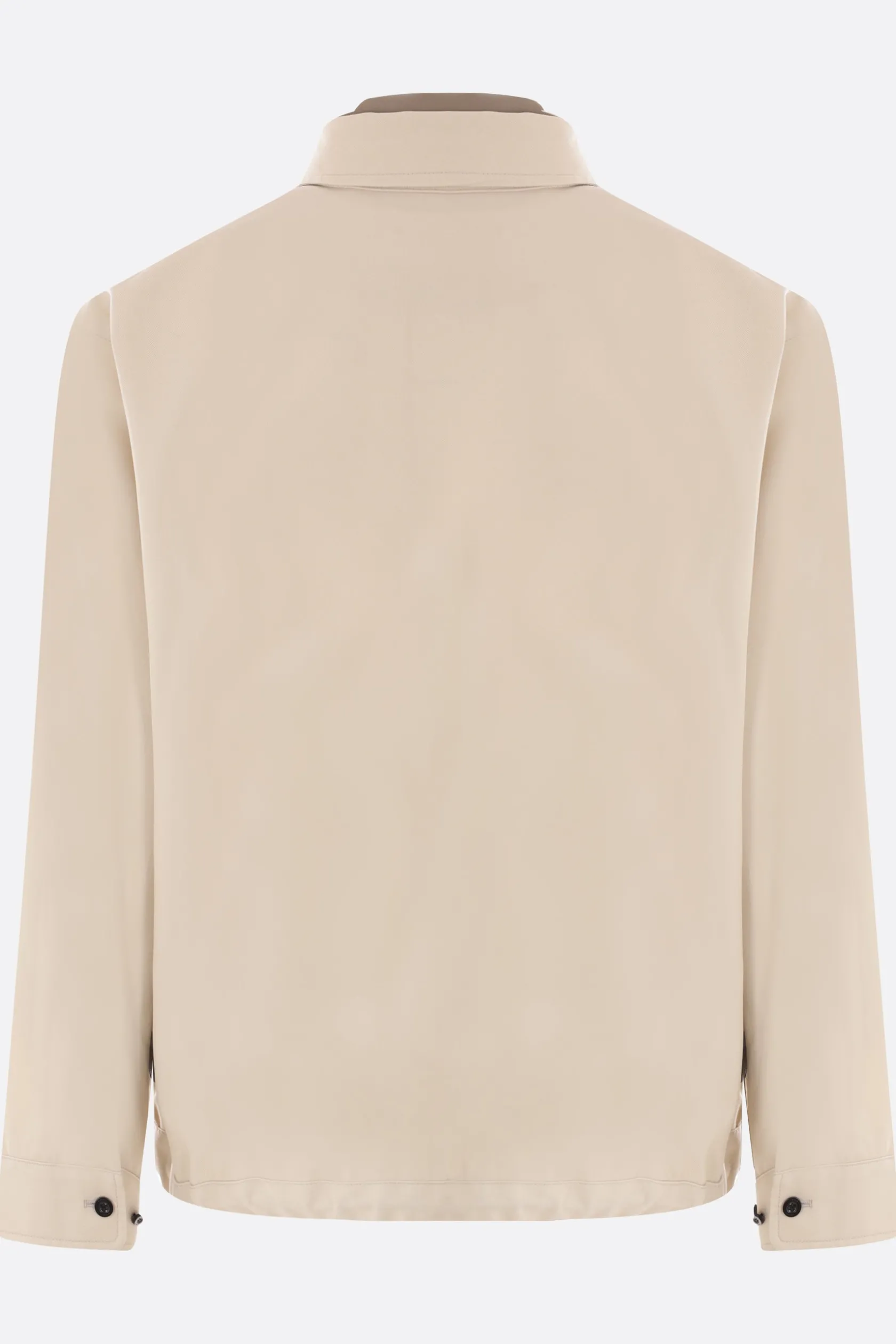 Capispalla>SACAI giubbotto in twill di cotone Neutro