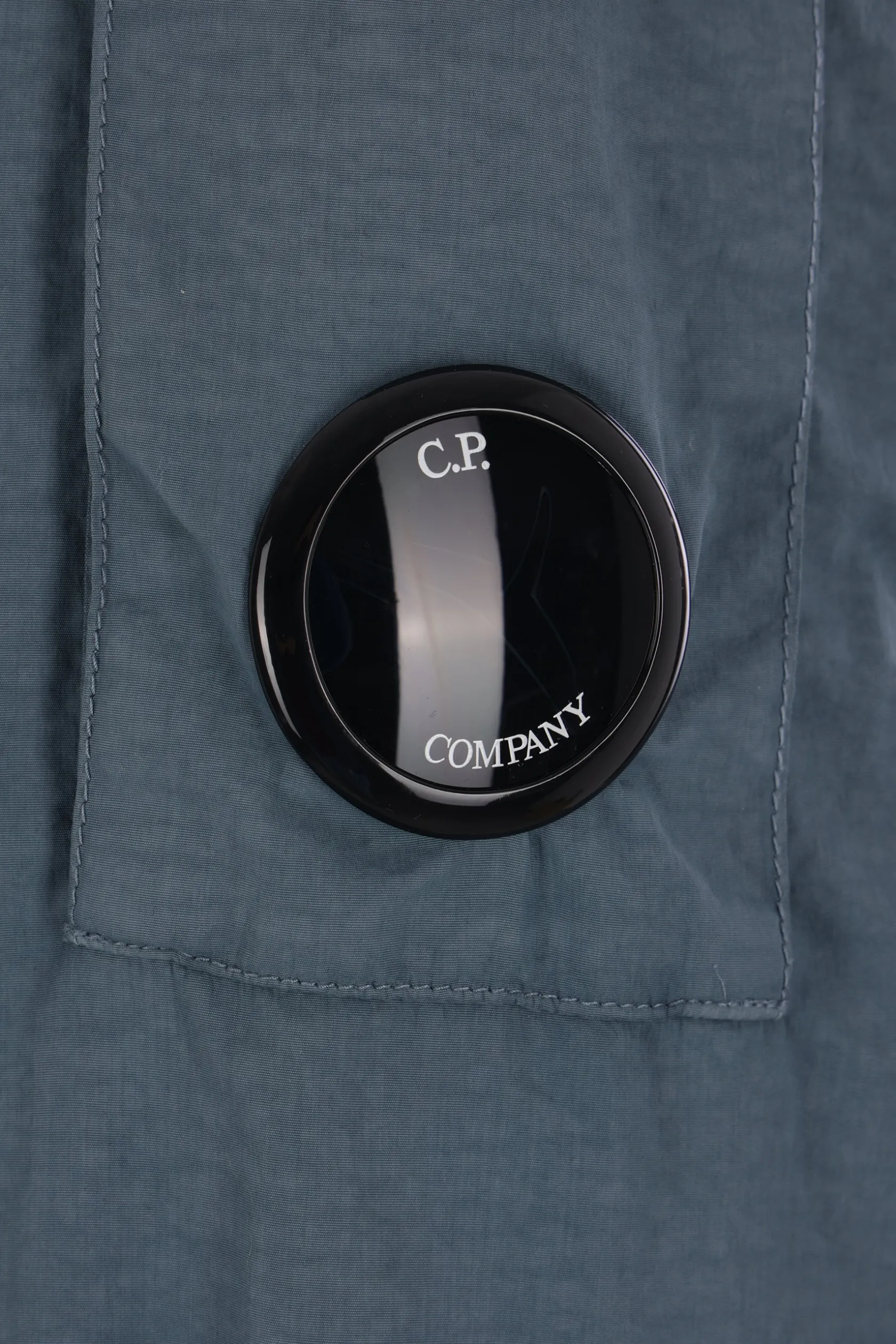 Capispalla>C.P. COMPANY giubbotto Lens in Flatt Nylon Blu