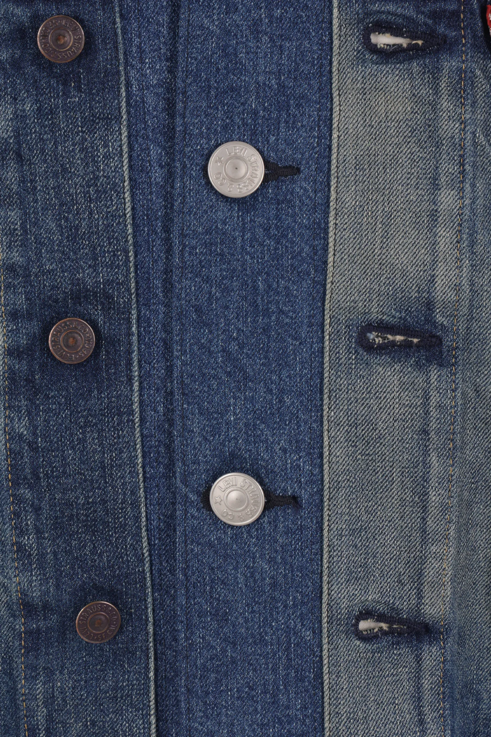 Capispalla>JUNYA WATANABE giubbotto oversize in denim raw-cut Blu