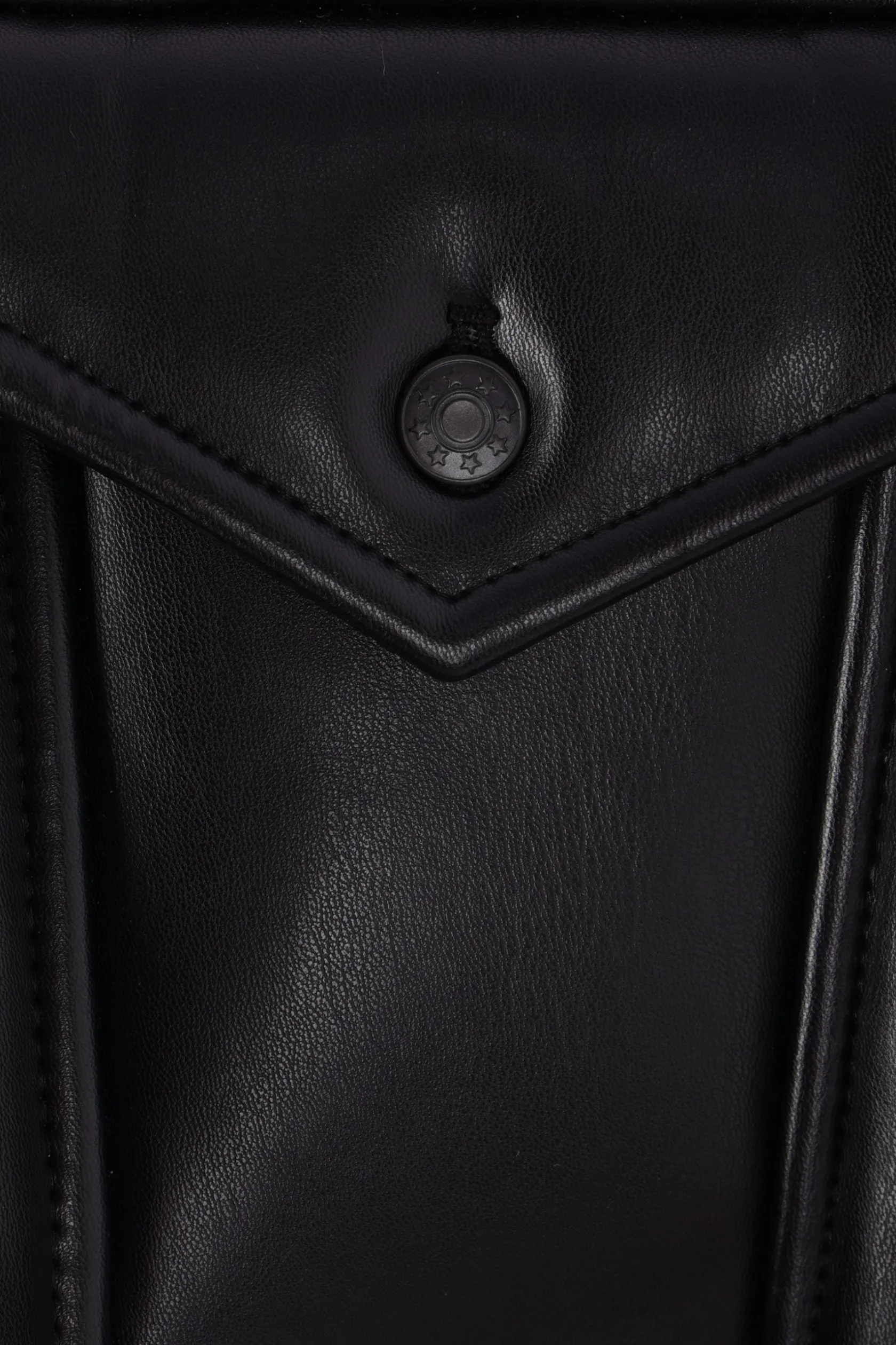 Capispalla>MELITTA BAUMEISTER giubbotto oversize in ecopelle Nero