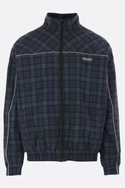 Capispalla>MARTINE ROSE giubbotto oversize in tessuto tecnico a quadri Nero