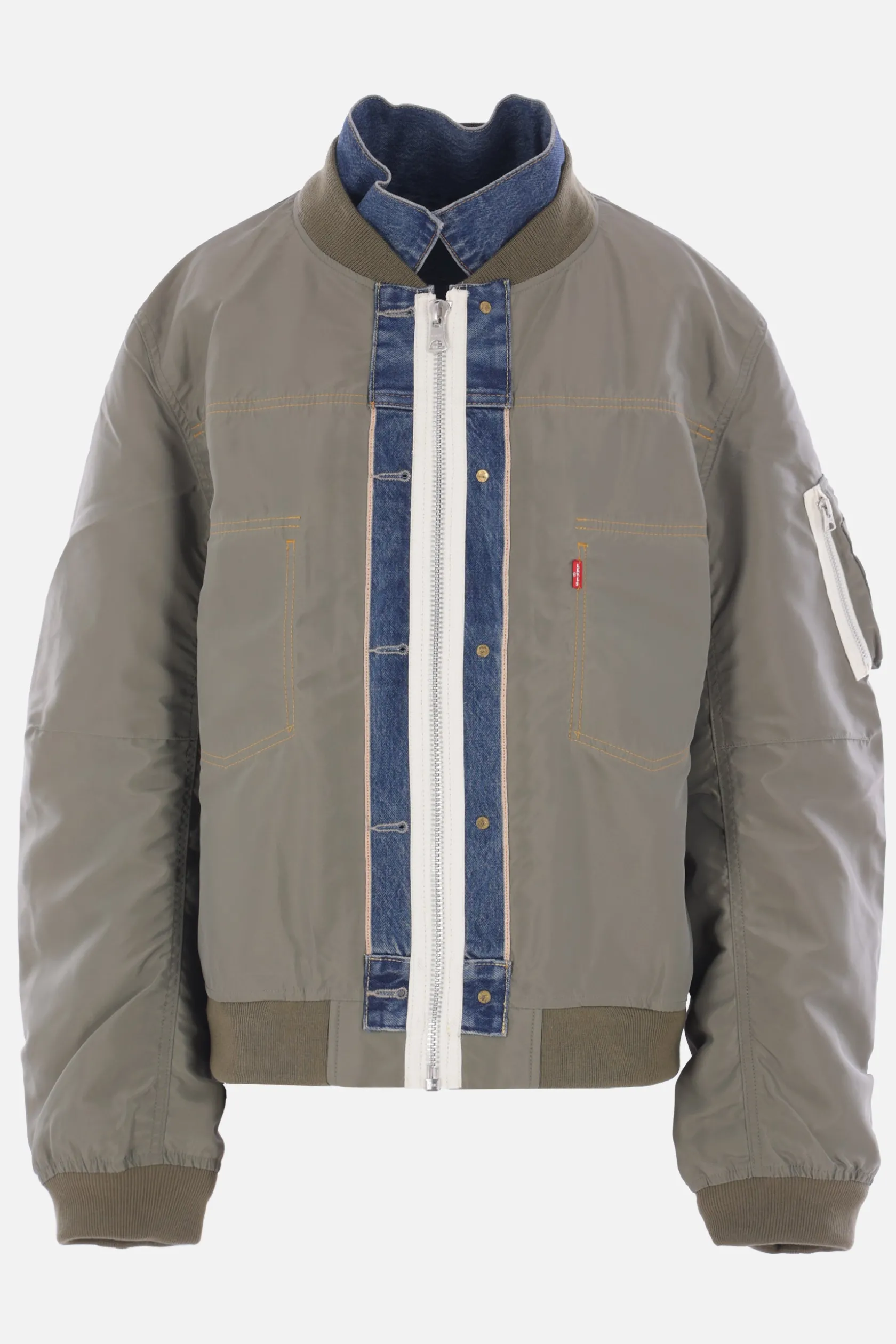 Capispalla>LEVI'S X SACAI giubbotto reversibile in denim e nylon Blu