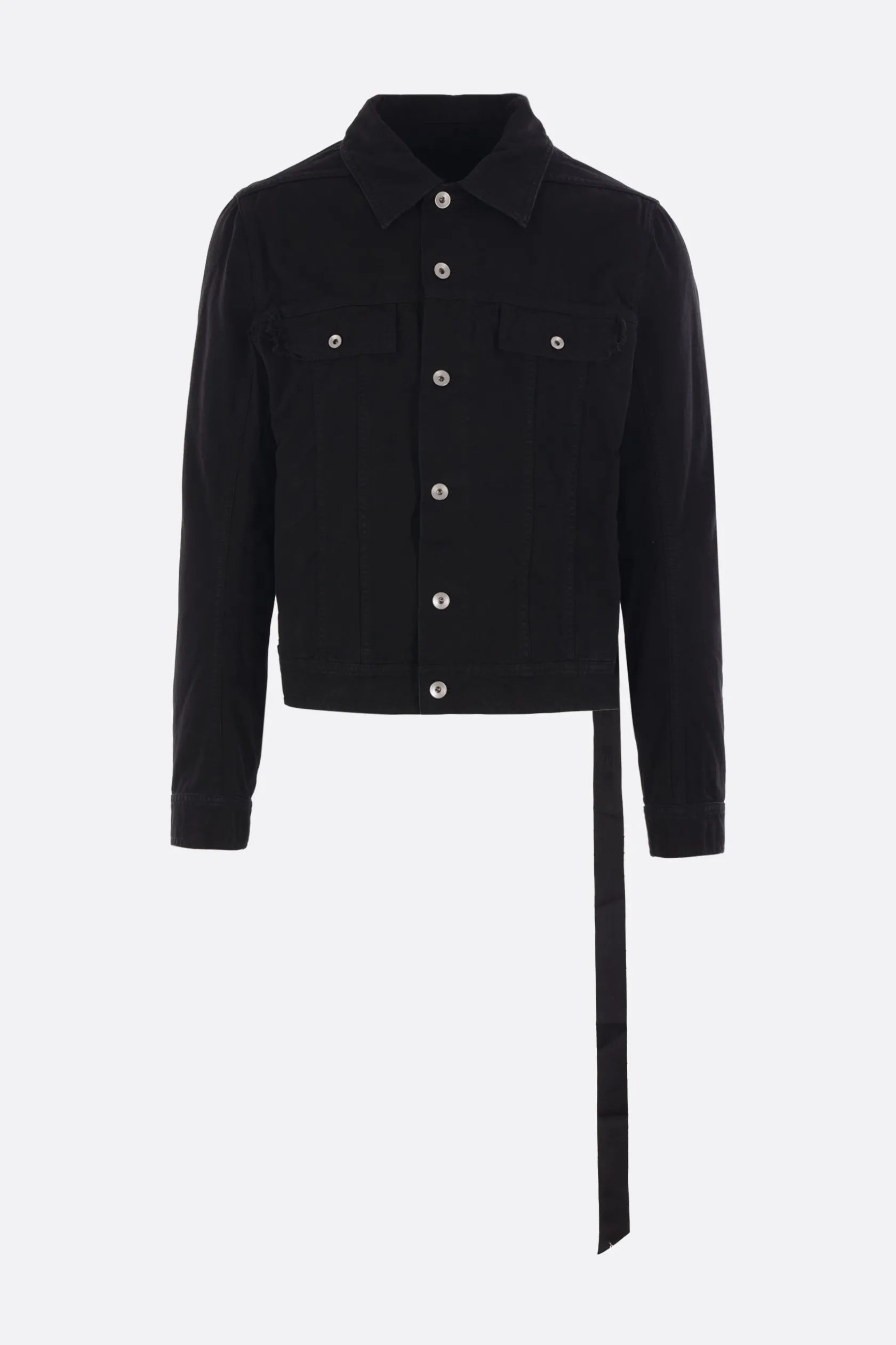 Capispalla>RICK OWENS DRKSHDW giubbotto Trucker in denim Nero