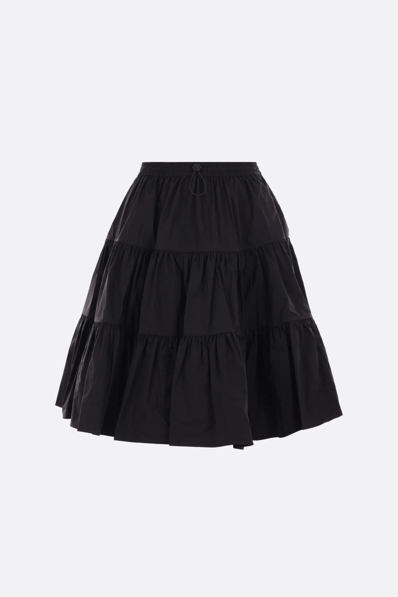Gonne>CECILIE BAHNSEN gonna a balze Alec in taffetà crinkled Nero