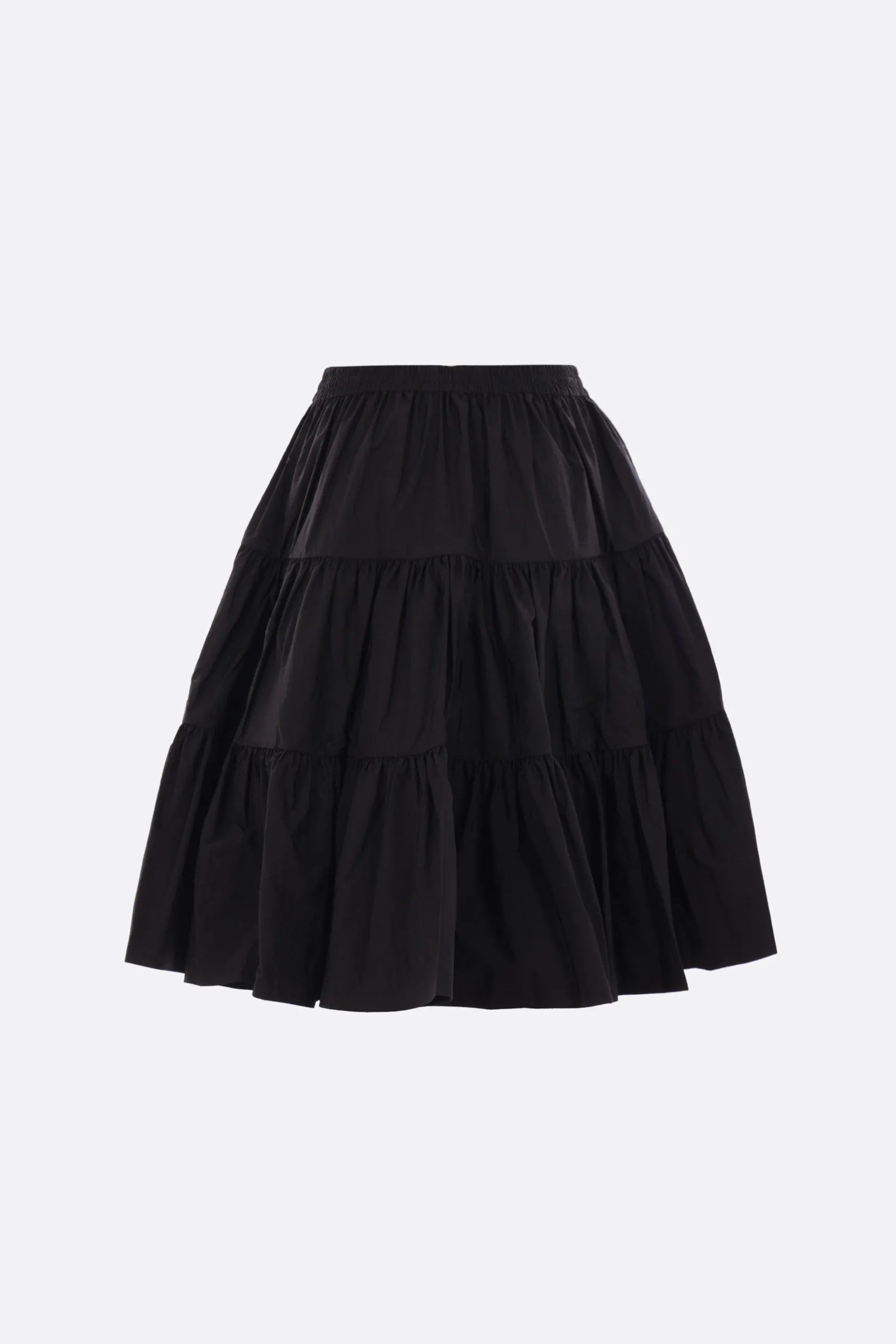 Gonne>CECILIE BAHNSEN gonna a balze Alec in taffetà crinkled Nero