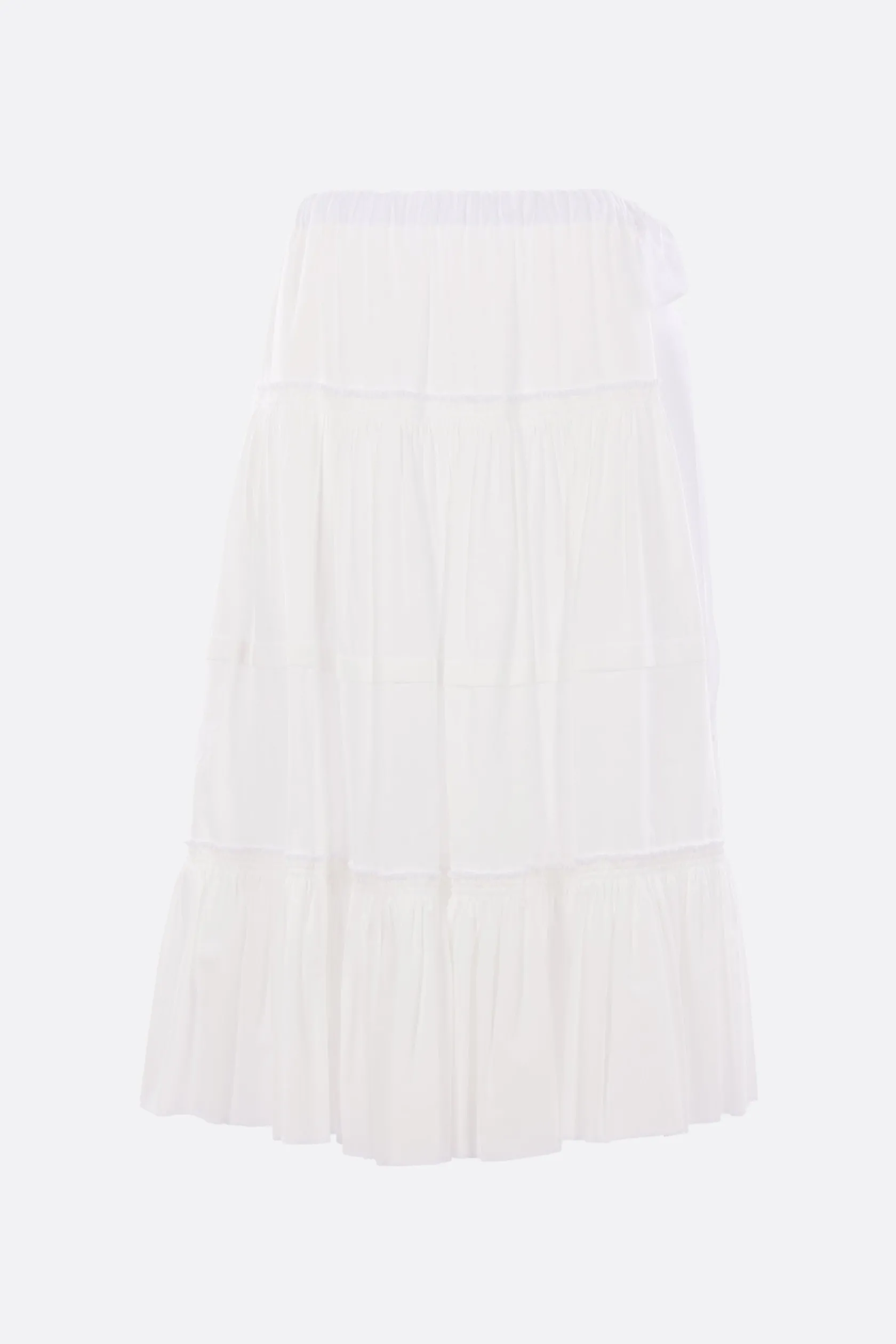 Gonne>TAO COMME DES GARÇONS gonna a balze in popeline Bianco