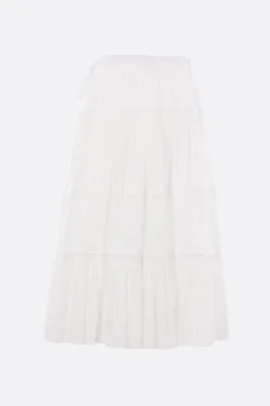 Gonne>TAO COMME DES GARÇONS gonna a balze in popeline Bianco