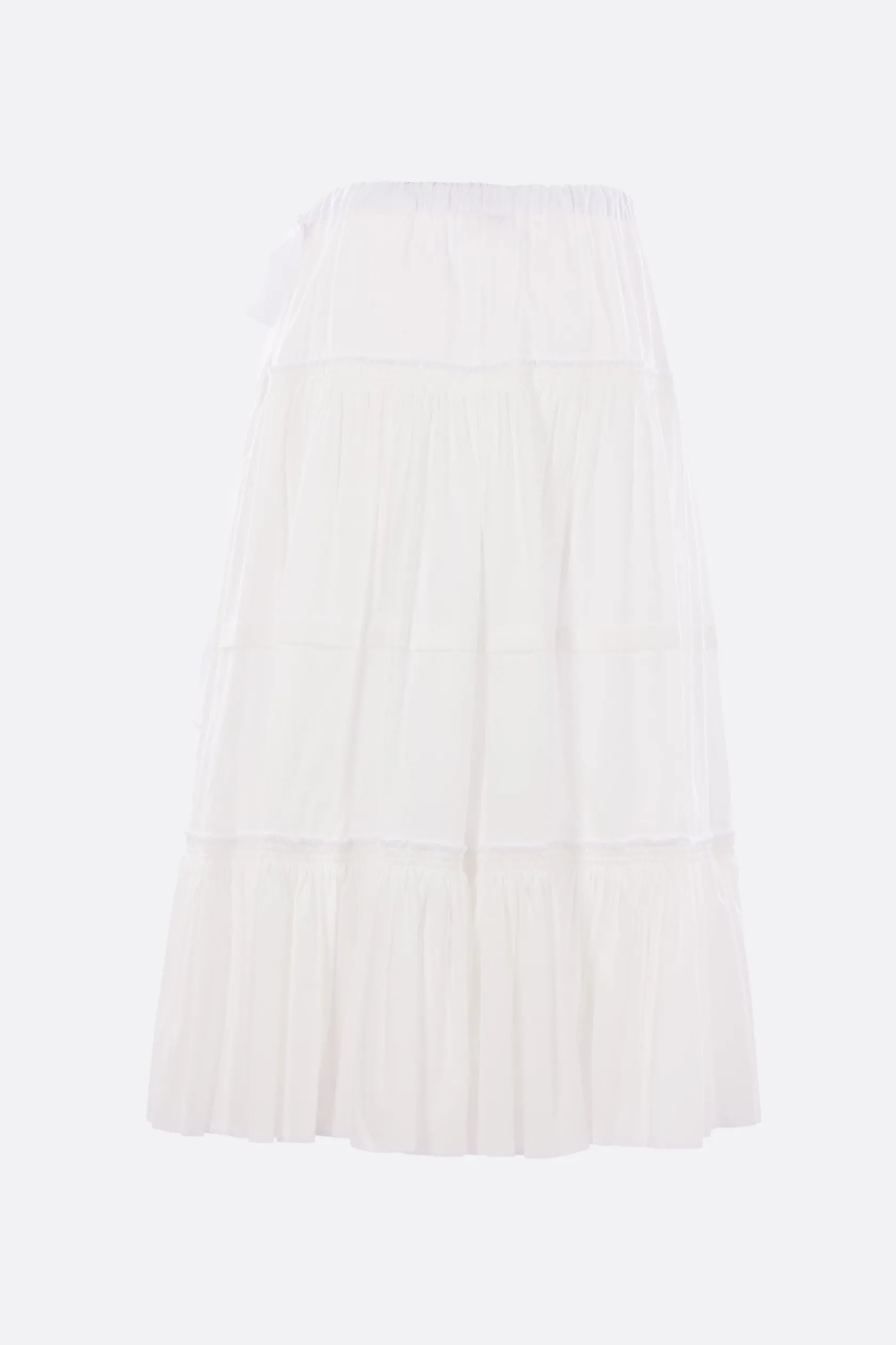 Gonne>TAO COMME DES GARÇONS gonna a balze in popeline Bianco