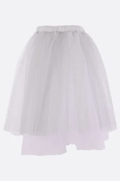 Gonne>COMME DES GARÇONS gonna a ruota in tulle Argento