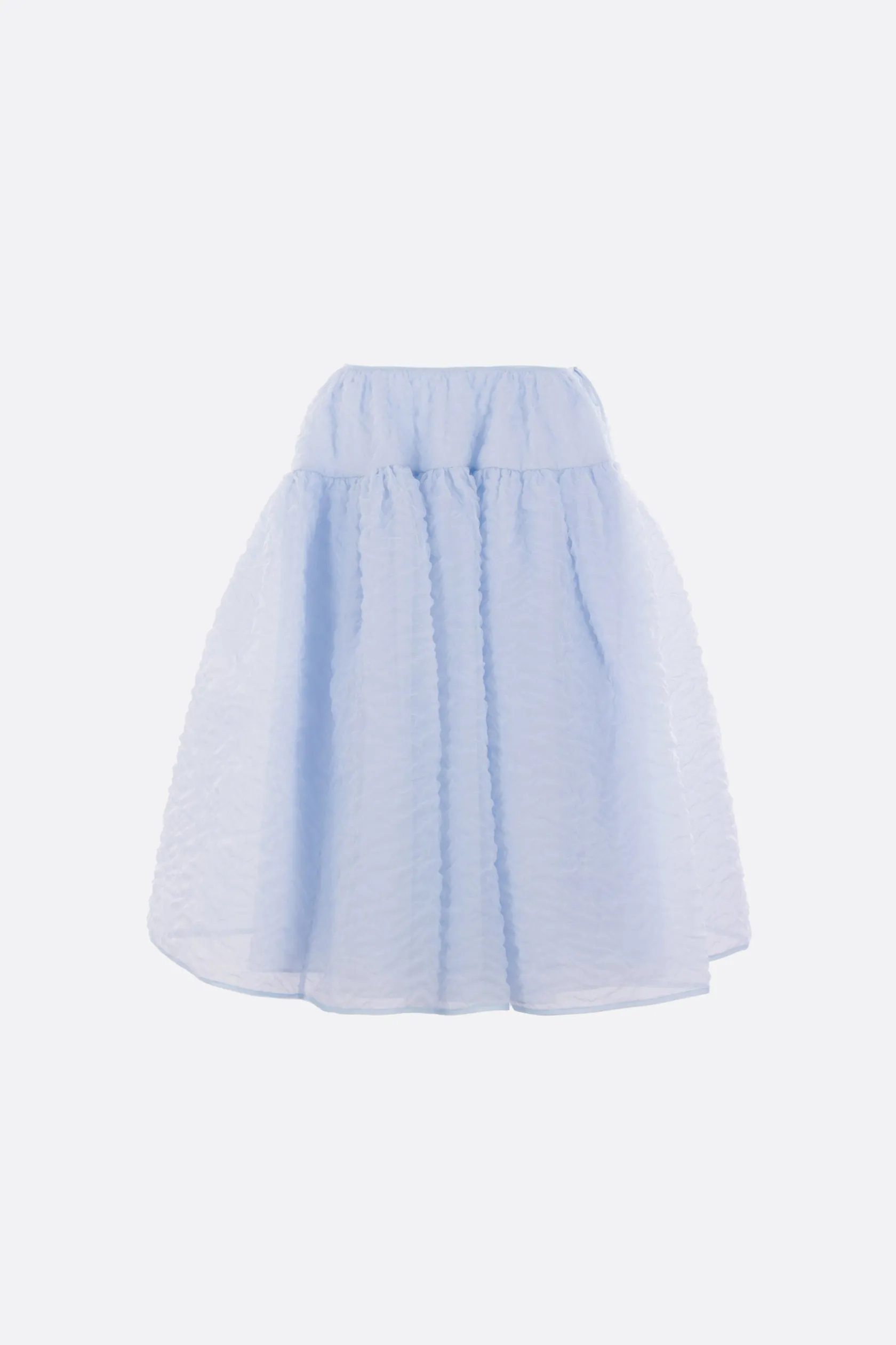 Gonne>CECILIE BAHNSEN gonna a ruota Rosie in tessuto nimbus matelassè Blu