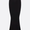 Gonne>RICK OWENS gonna a sirena Dauphine in maglia Nero