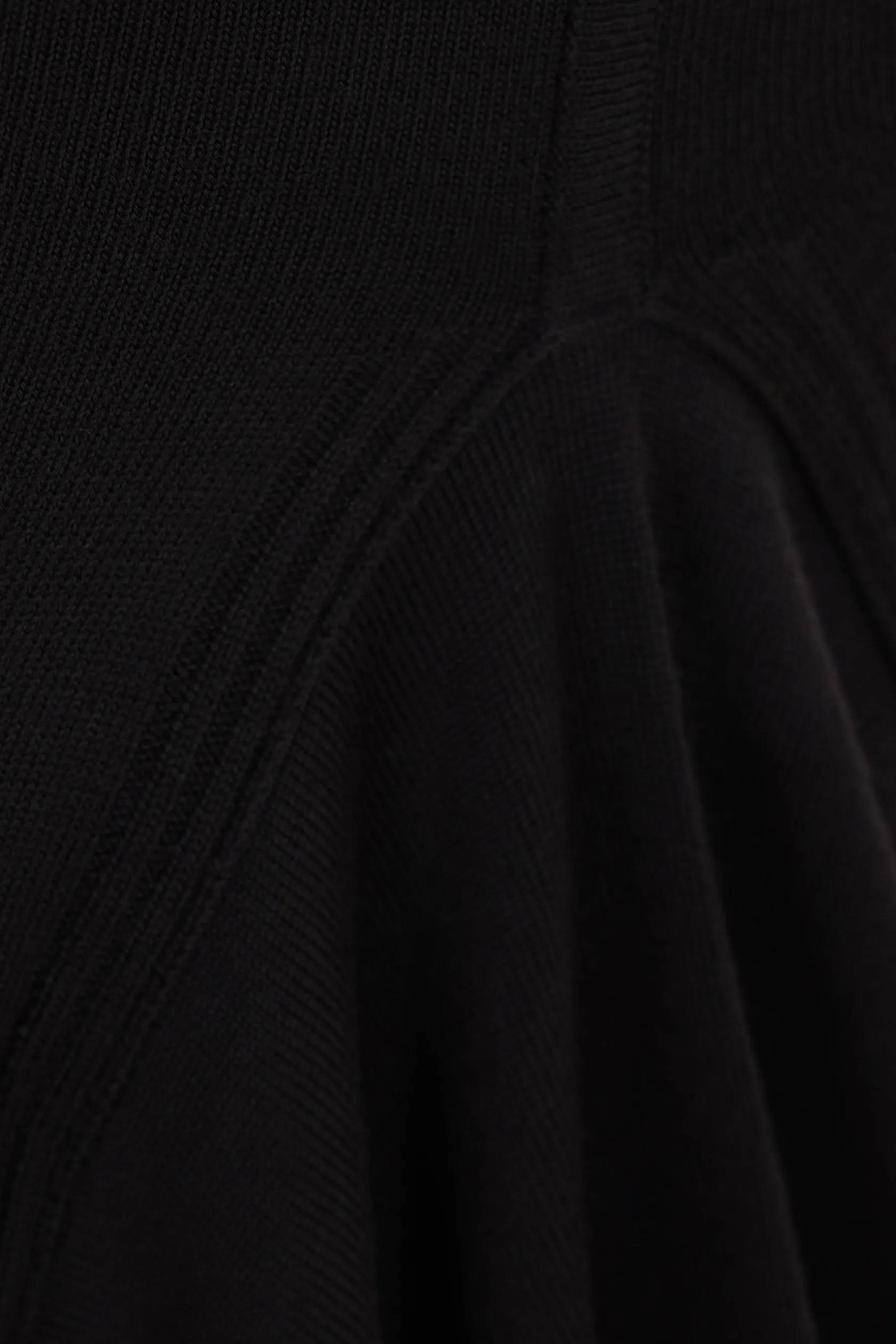 Gonne>RICK OWENS gonna a sirena Dauphine in maglia Nero