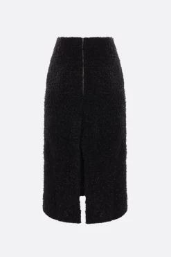 Gonne>BALENCIAGA gonna a tubino in tweed Nero