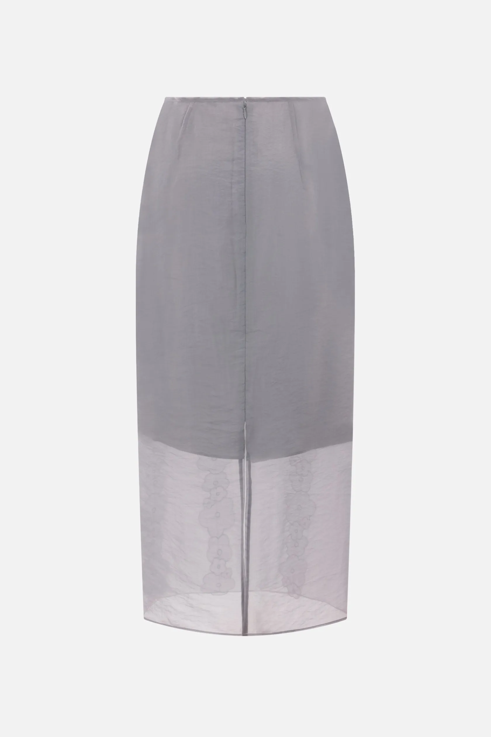 Gonne>CECILIE BAHNSEN gonna a tubino Olympia in organza Grigio
