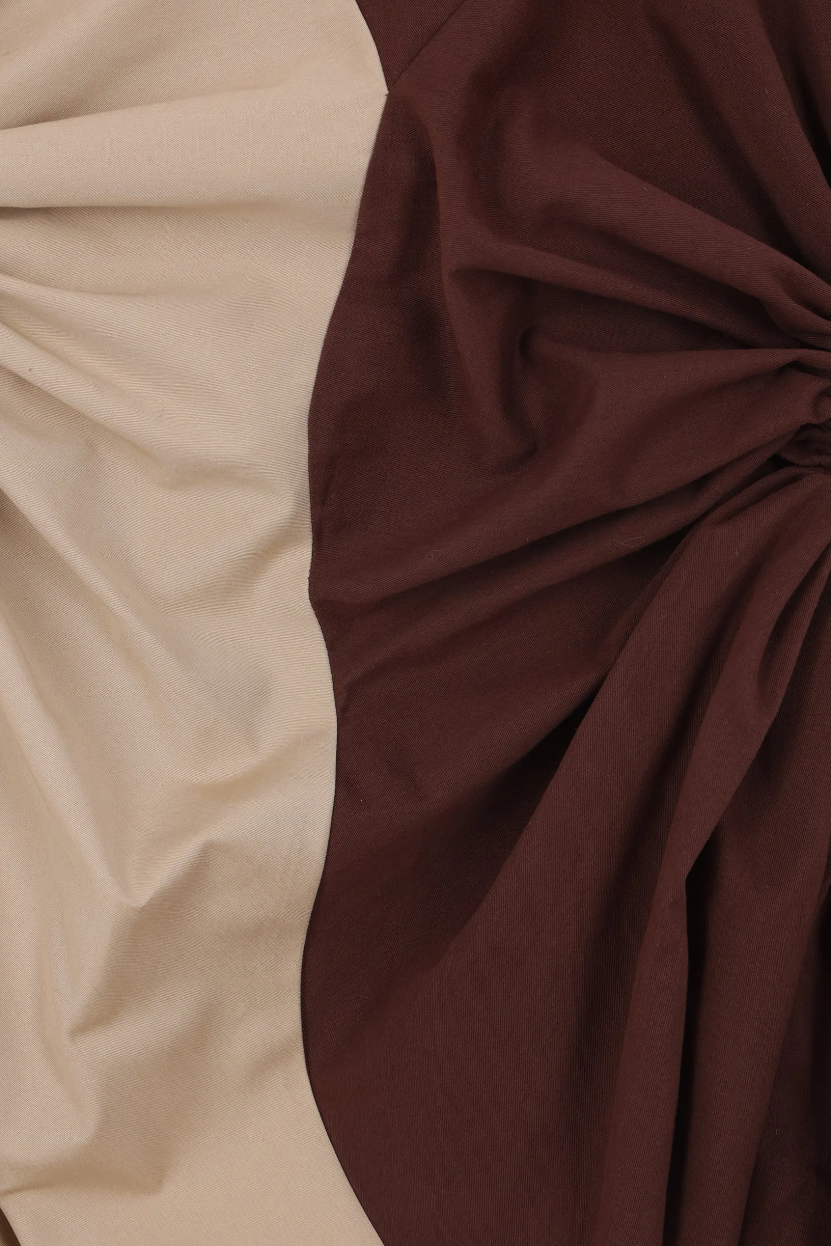 Gonne>ZOMER gonna asimmetrica Boya in cotone Marrone