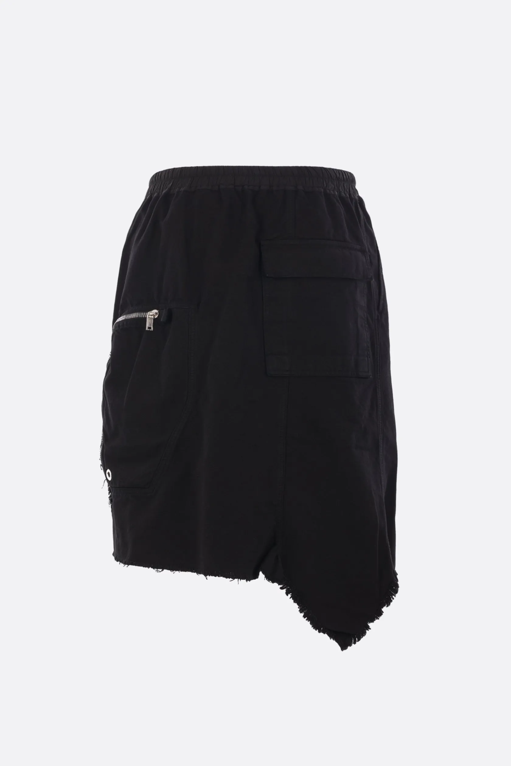 Pantaloni>RICK OWENS DRKSHDW gonna asimmetrica Dracca in canvas Nero