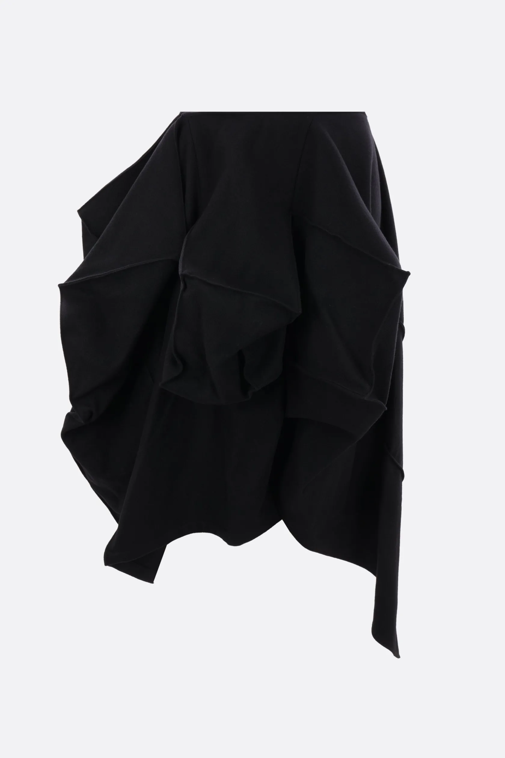 Gonne>YOHJI YAMAMOTO gonna destrutturata in lana Nero