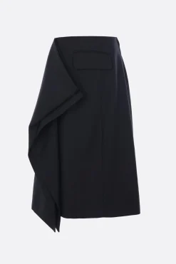 Gonne>NOIR KEI NINOMIYA gonna destrutturata in lana Nero