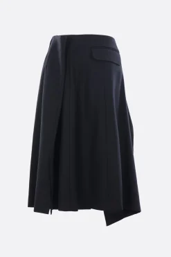 Gonne>NOIR KEI NINOMIYA gonna destrutturata in lana Nero