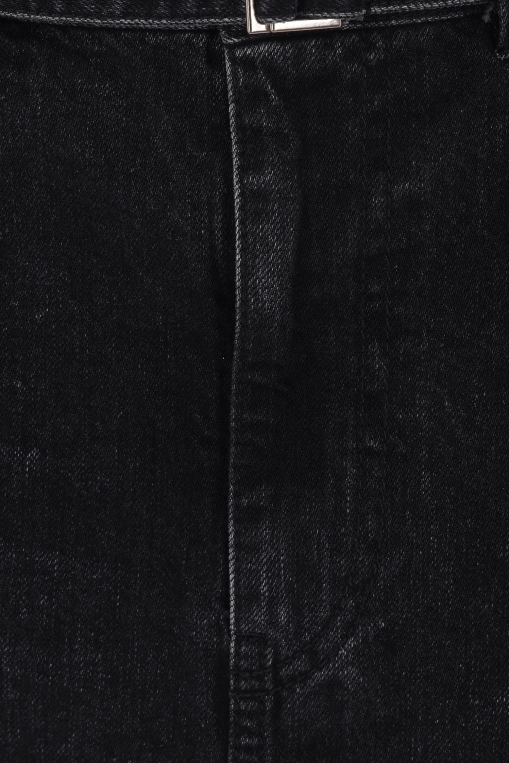 Gonne>SACAI gonna in denim e twill plissé stampato Nero
