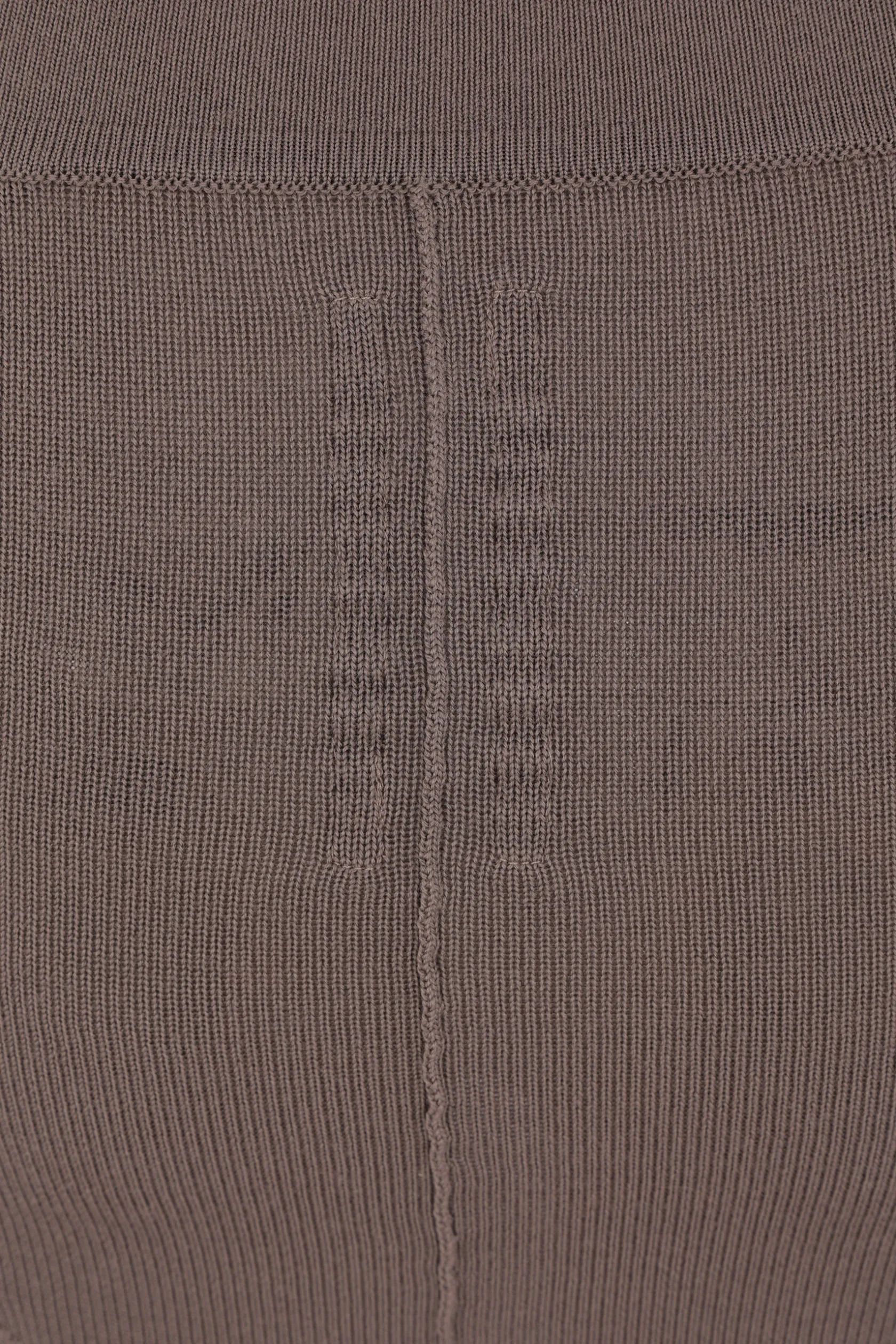 Gonne>RICK OWENS gonna lunga Pillar in maglia di lana Grigio