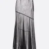 Gonne>SIMONE ROCHA gonna midi Bias Cut in tulle Nero
