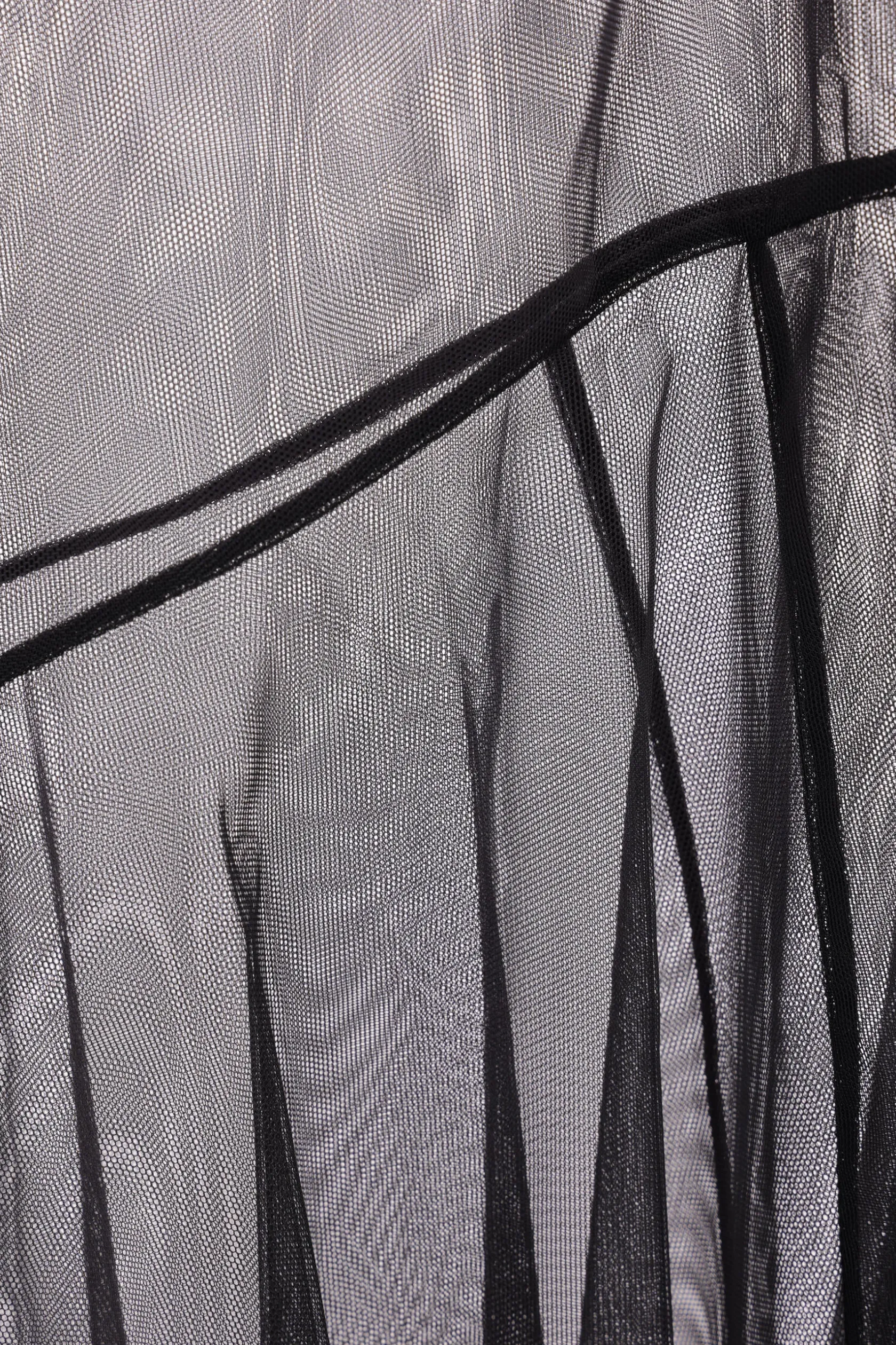 Gonne>SIMONE ROCHA gonna midi Bias Cut in tulle Nero