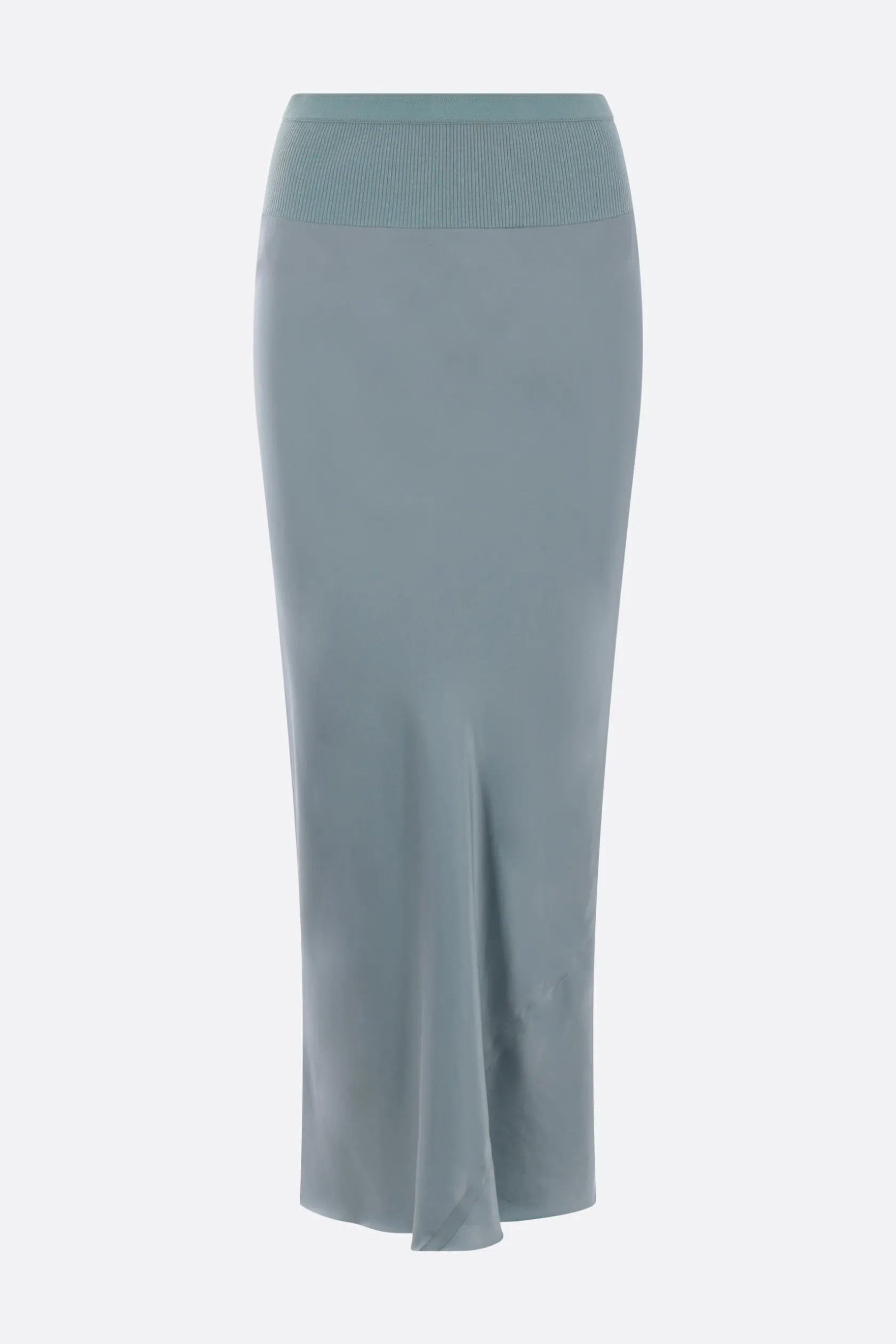 Gonne>RICK OWENS gonna midi Calf Bias in raso Blu