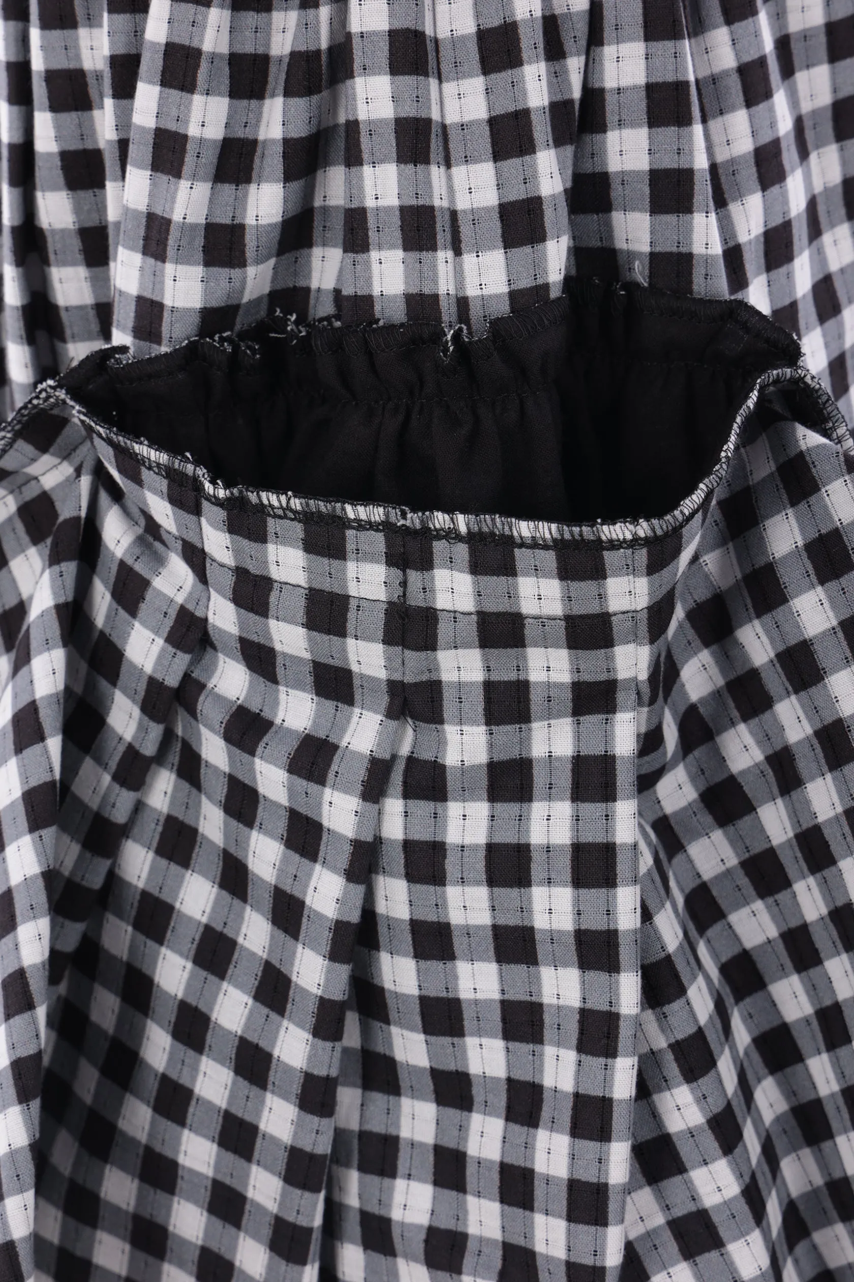Gonne>TAO COMME DES GARÇONS gonna midi in cotone a quadri Nero