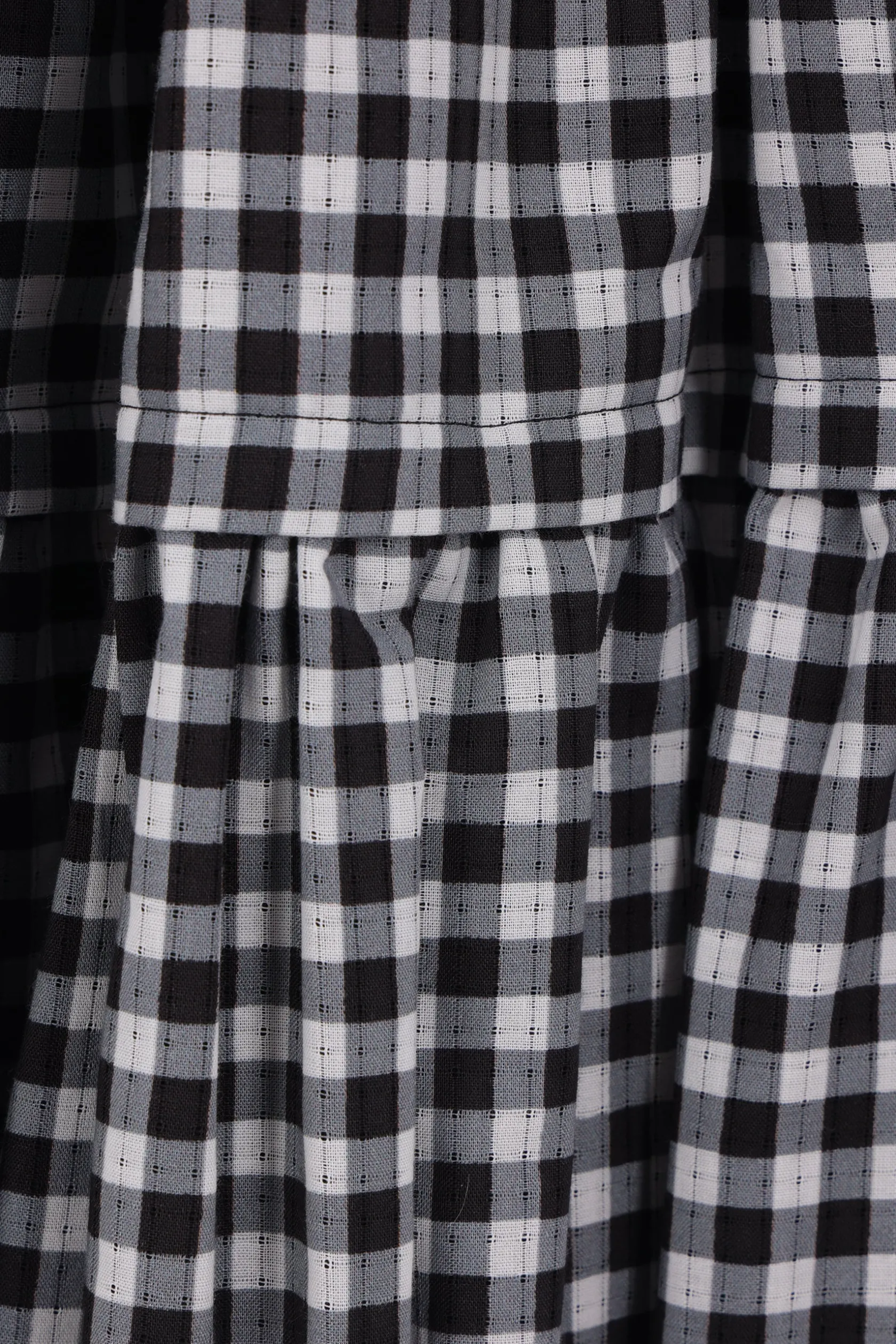 Gonne>TAO COMME DES GARÇONS gonna midi in cotone a quadri Nero