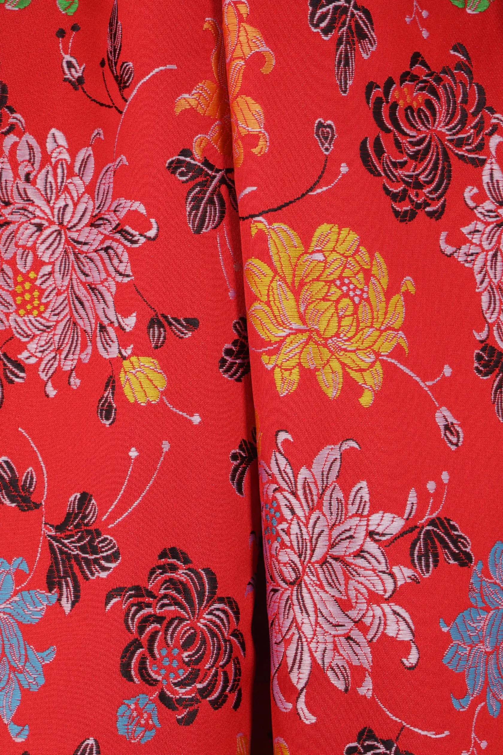 Gonne>COMME DES GARÇONS gonna midi in raso jaquard Rosso