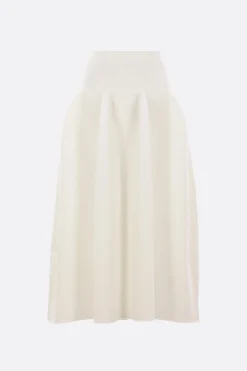 Gonne>CFCL gonna midi Pottery in maglia stretch Bianco