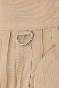 Gonne>SACAI gonna plissé in gabardine Neutro