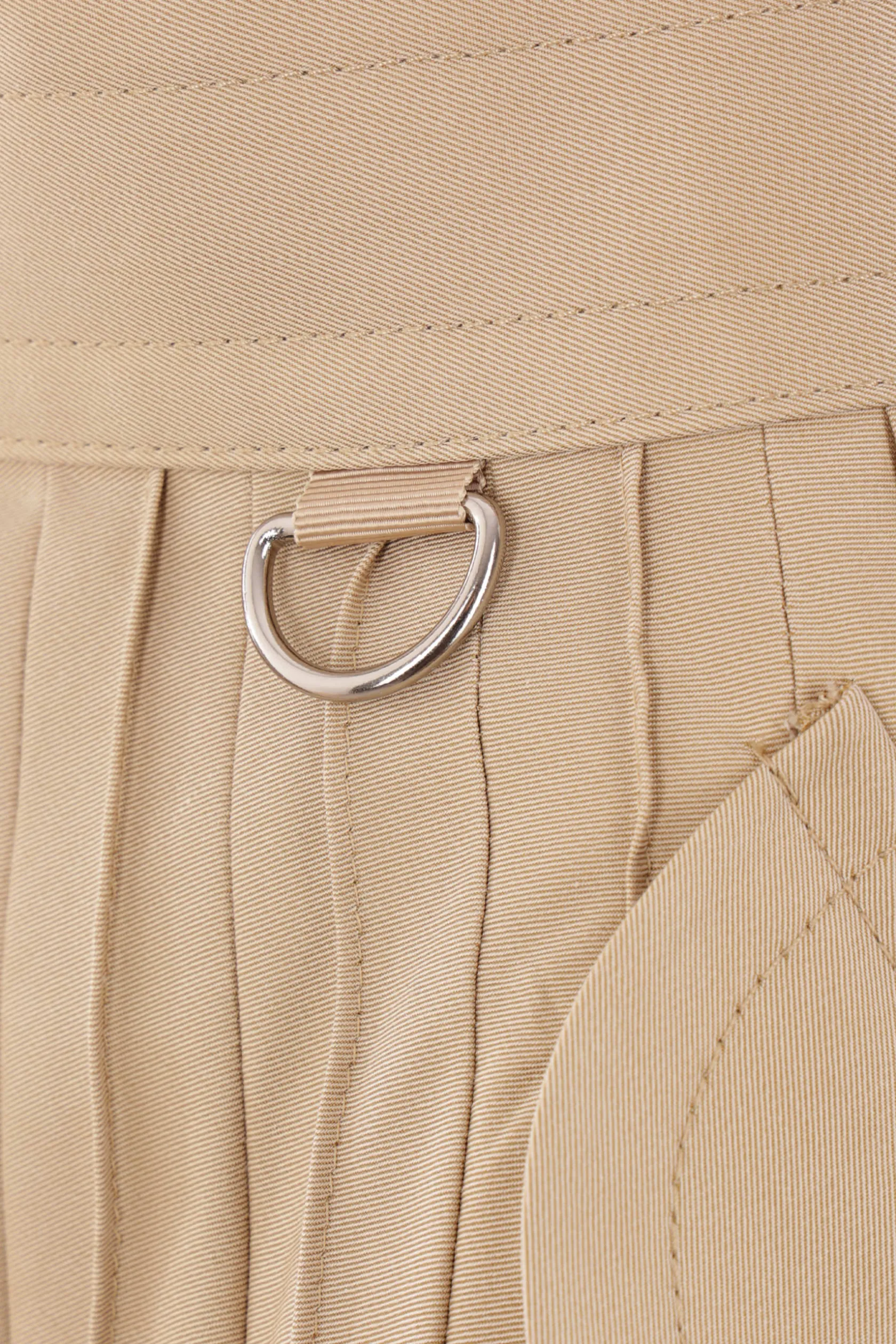 Gonne>SACAI gonna plissé in gabardine Neutro