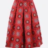 Pantaloni>COMME DES GARÇONS gonna-pantalone in jacquard Rosso